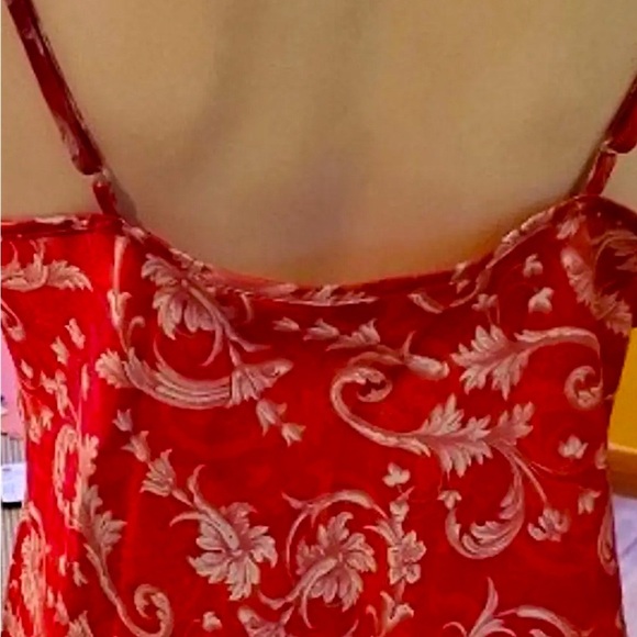 Adonna Feminine Red Lace Women's (Plus XXLg) Slip-dress/Sleep-dress Lingerie - Picture 5 of 11